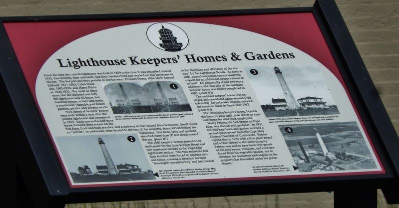 Lighthouse Keepers' Homes & Gardens Marker image. Click for full size.