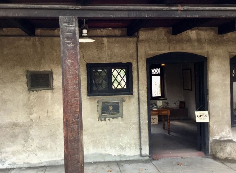 Two markers near the back door. image. Click for full size.