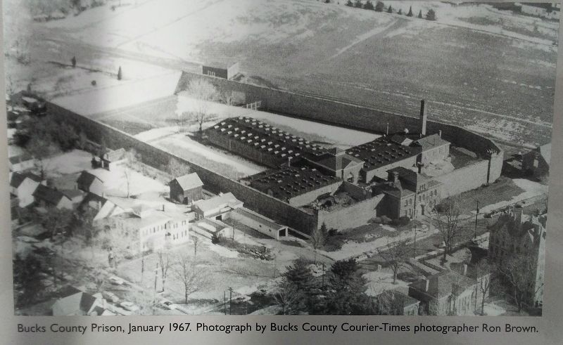 Bucks County Jail Aerial Photo on Marker image. Click for full size.
