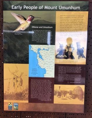 Early People of Mount Umunhum Marker image. Click for full size.