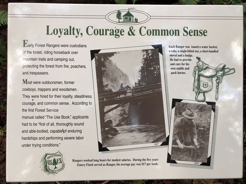Loyalty, Courage & Common Sense Marker. Click for full size. Loyalty, Courage & Common Sense Marker image. Click for full size.