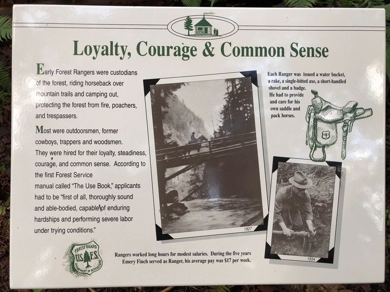 Loyalty, Courage & Common Sense Marker image. Click for full size.