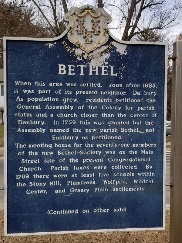 Bethel Marker. Click for full size. Bethel Marker image. Click for full size.