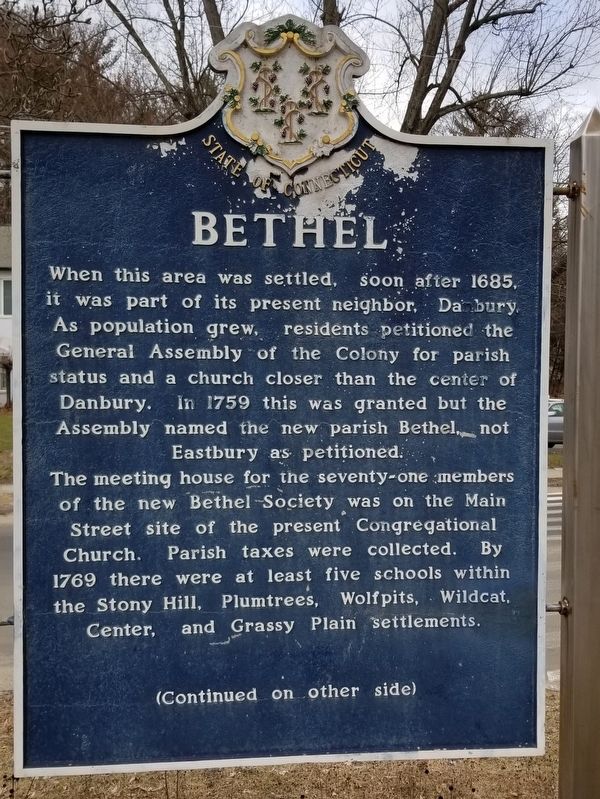 Bethel Marker image. Click for full size.