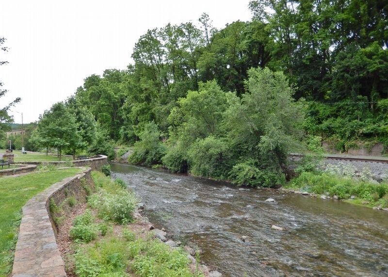 Monocacy Creek (<i>view south from marker</i>) image. Click for full size.