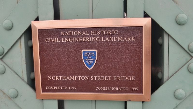 National Historic Civil Engineering Landmark plaque (<i>mounted on beam near marker</i>) image. Click for full size.