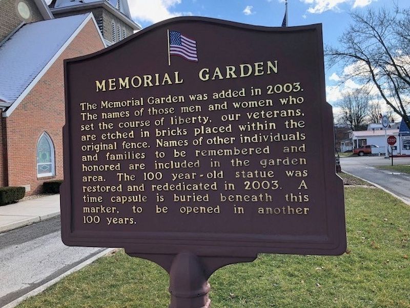 Veterans Monument / Memorial Garden Marker image. Click for full size.
