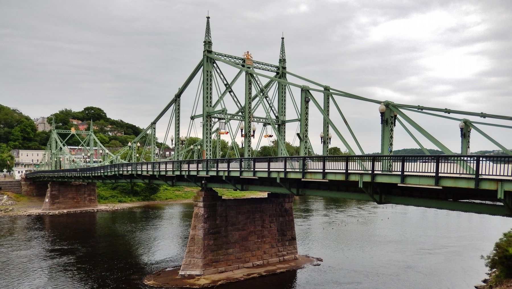 Northampton Street Bridge across Delaware River (<i>north side view</i>) image. Click for full size.