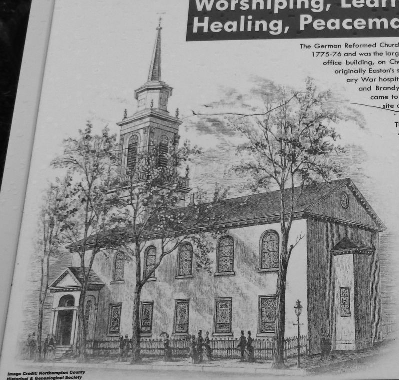 Marker detail: Church west side image image. Click for full size.