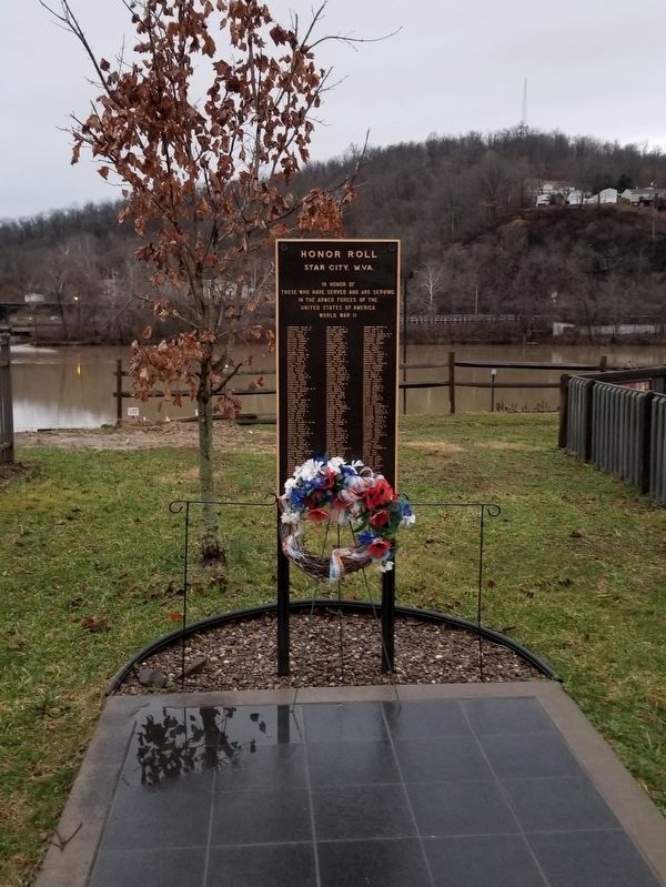 Honor Roll Star City, W.Va. Marker image. Click for full size.