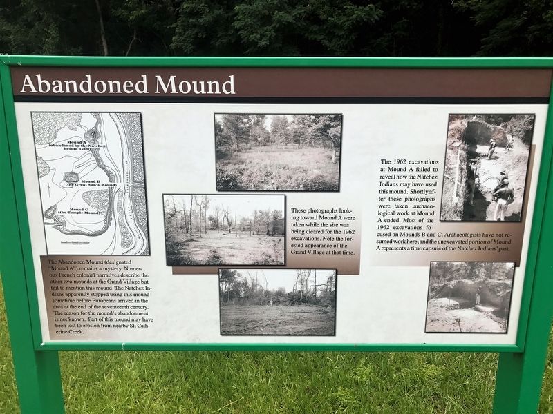 Abandoned Mound Marker image. Click for full size.