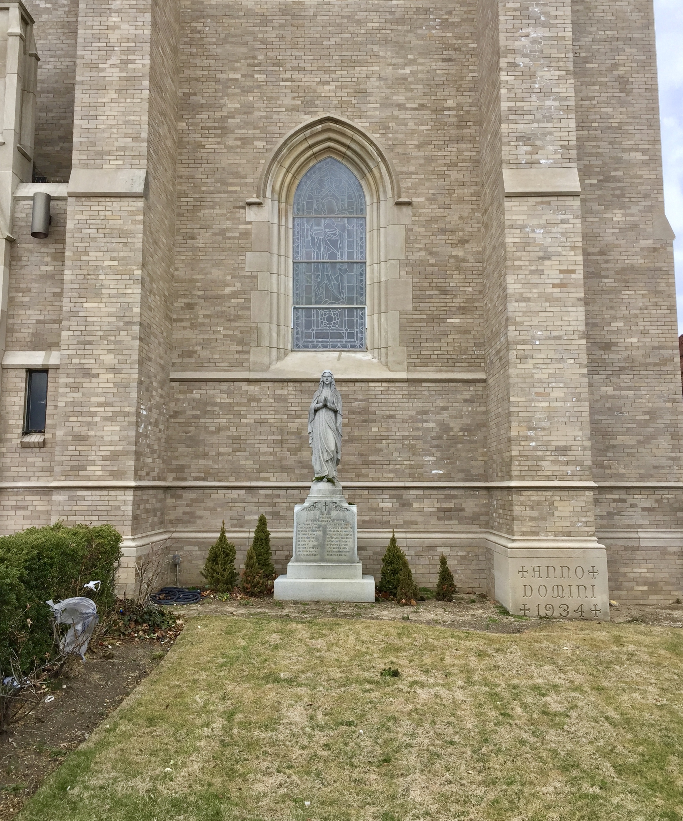 St. Agnes World War II Memorial Marker - Wide View