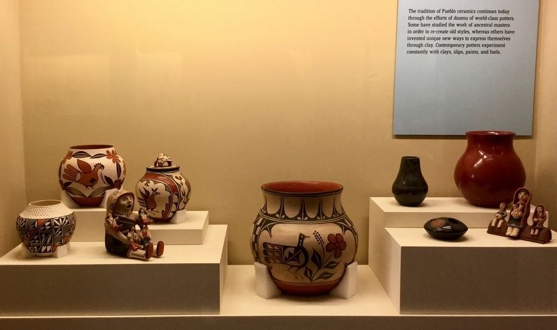 Museum Display of modern ceramics image. Click for full size.