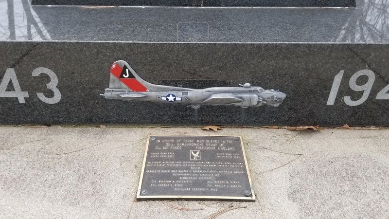 351st Bombardment Group Memorial. Click for full size. 351st Bombardment Group Memorial image. Click for full size.