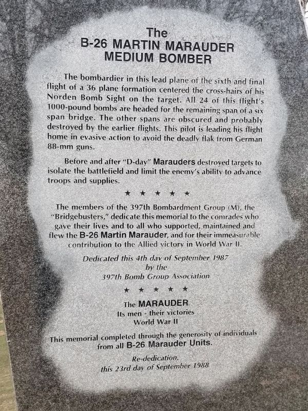 The B-26 Martin Marauder Medium Bomber image. Click for full size.