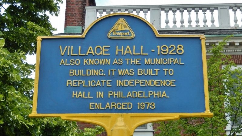 Village Hall - 1928 Marker image. Click for full size.