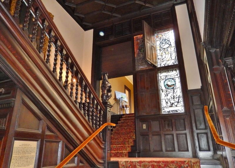 Carved Wooden Staircase image. Click for full size.