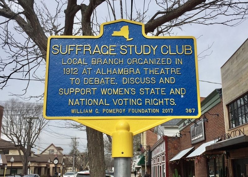 Suffrage Study Club Marker. Click for full size. Suffrage Study Club Marker image. Click for full size.
