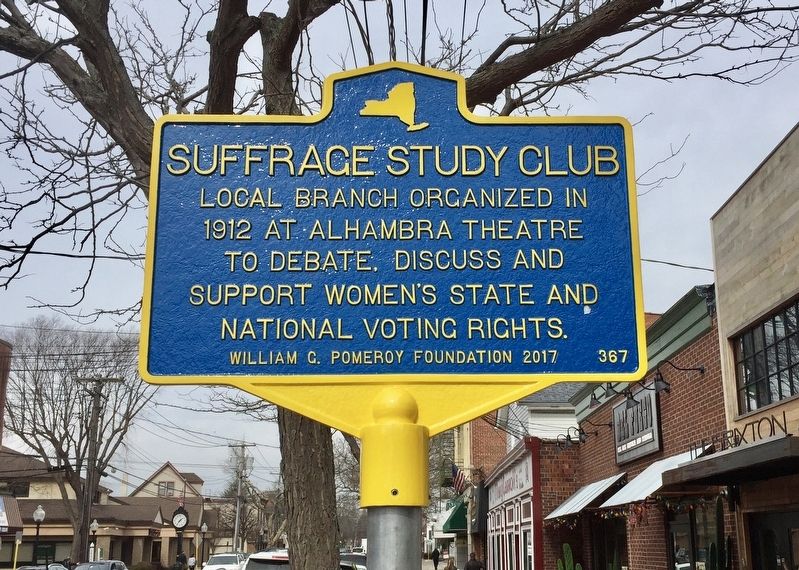 Suffrage Study Club Marker image. Click for full size.