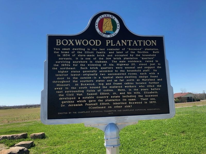 Boxwood Plantation Marker image. Click for full size.