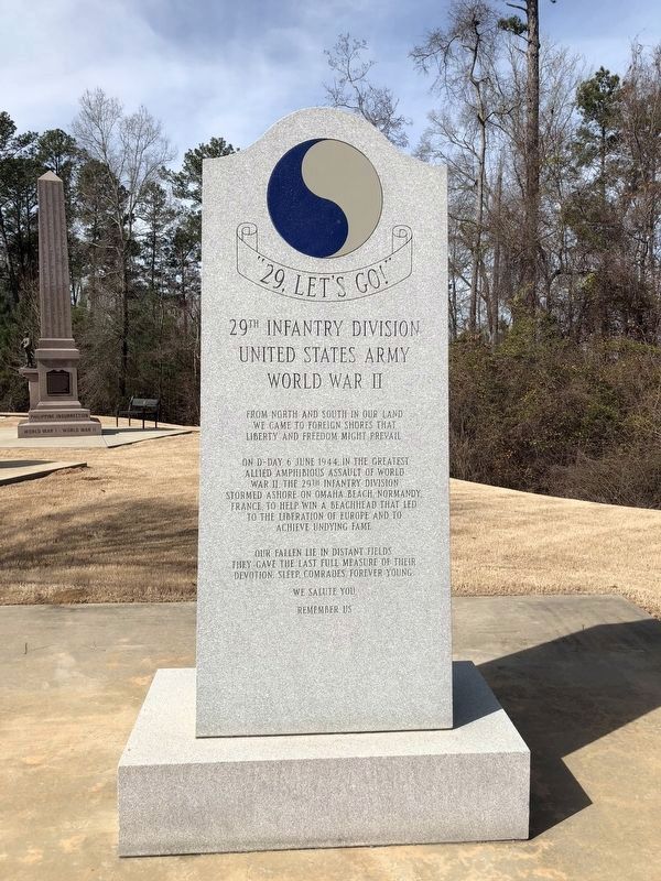 29th Infantry Division Monument (East side) image. Click for full size.