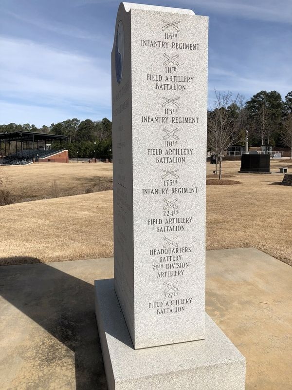 29th Infantry Division Monument (West Side) image. Click for full size.