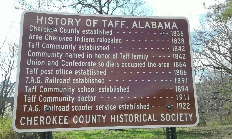 History of Taff, Alabama Marker image. Click for full size.