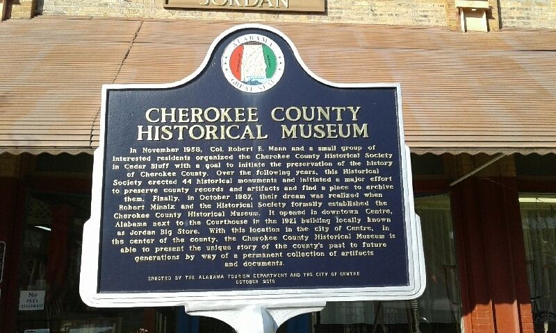 Cherokee County Historical Museum Marker image. Click for full size.