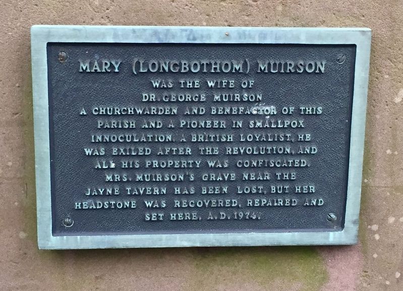Mary (Longbothom) Muirson Marker image. Click for full size.