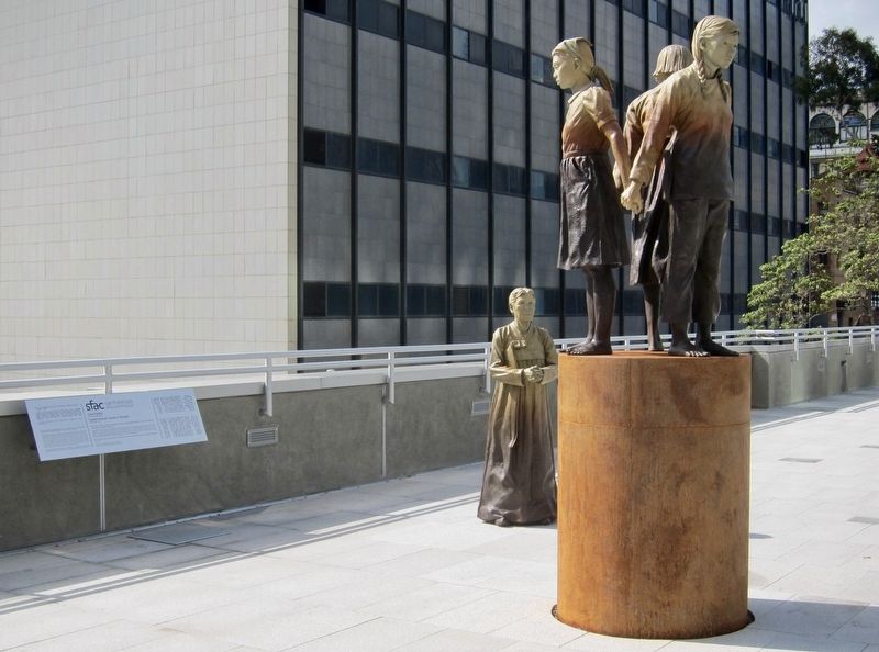 "Comfort Women" Column of Strength and Marker image. Click for full size.