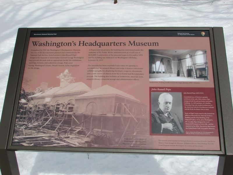 Washington’s Headquarters Museum Marker image. Click for full size.