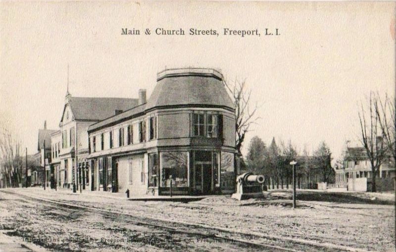Main & Church Streets, Freeport, L.I. image. Click for full size.