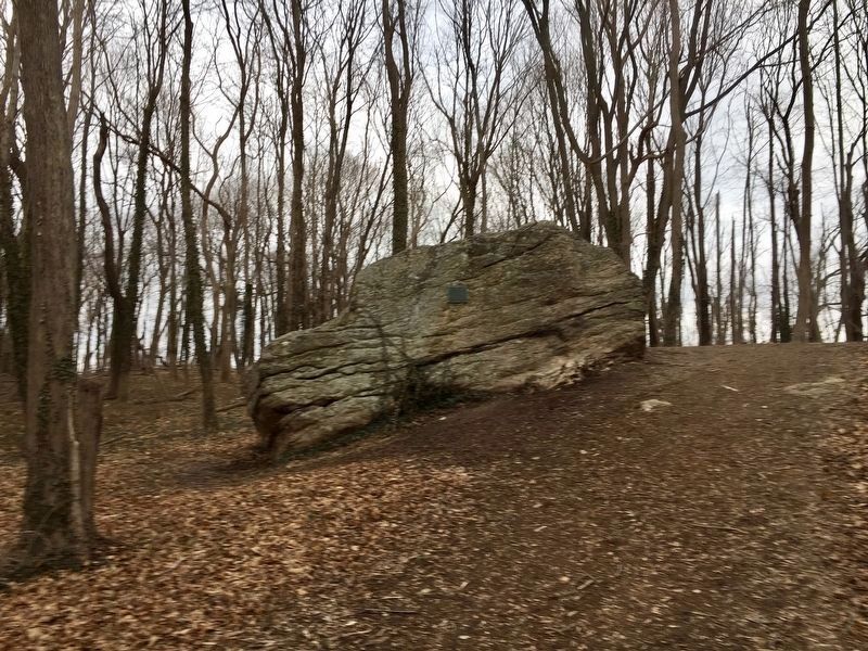 Patriot's Rock and Marker - Wide View image. Click for full size.