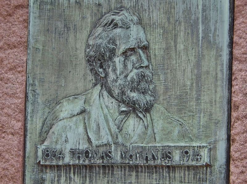 Thomas McManus Marker (<i>sculpture detail</i>). Click for full size. Thomas McManus Marker (<i>sculpture detail</i>) image. Click for full size.