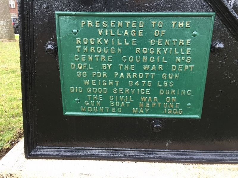 30 Pounder Parrott Gun Marker. Click for full size. 30 Pounder Parrott Gun Marker image. Click for full size.