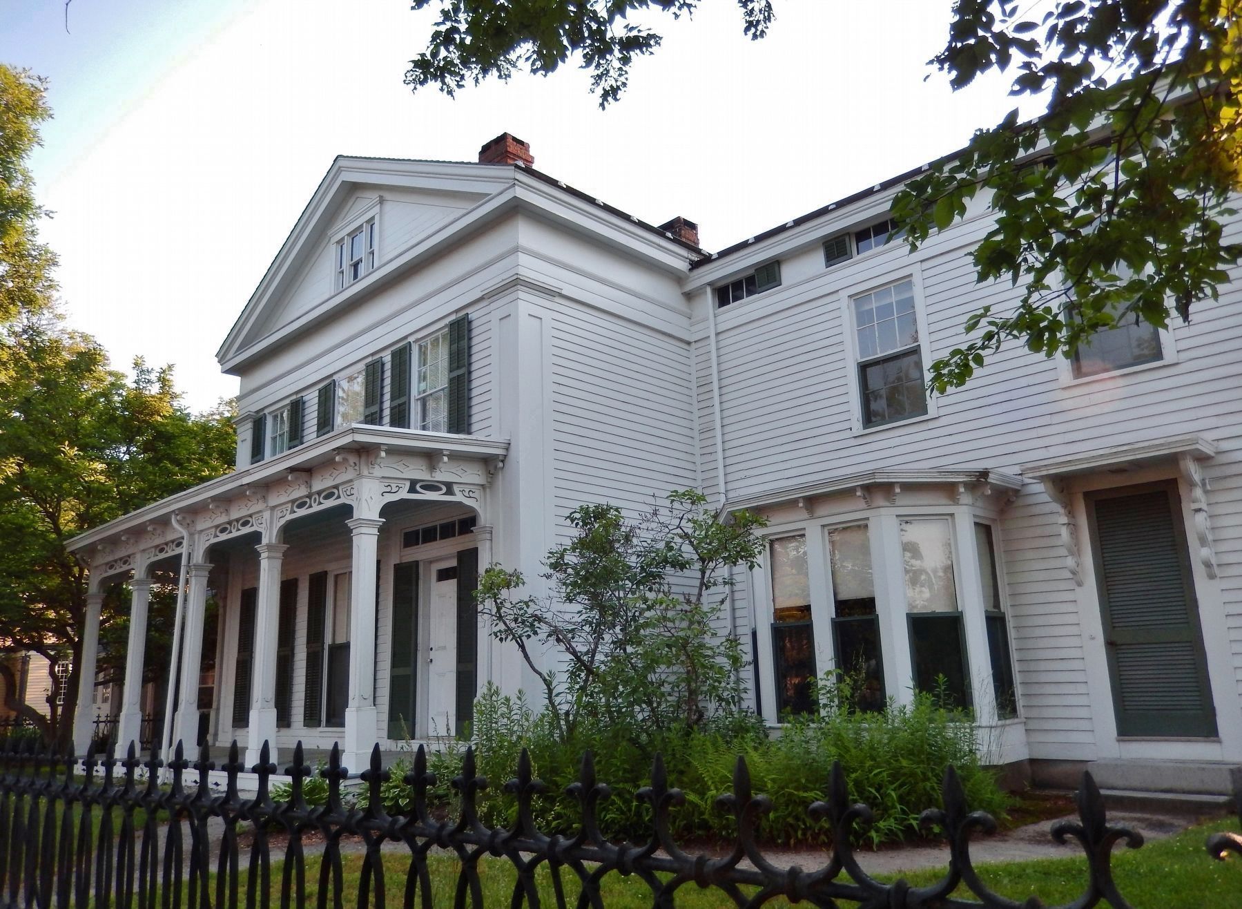Thomas S. Greenman House (<i>cast-iron fence was put up about 1866</i>). Click for full size. Thomas S. Greenman House (<i>cast-iron fence was put up about 1866</i>) image. Click for full size.