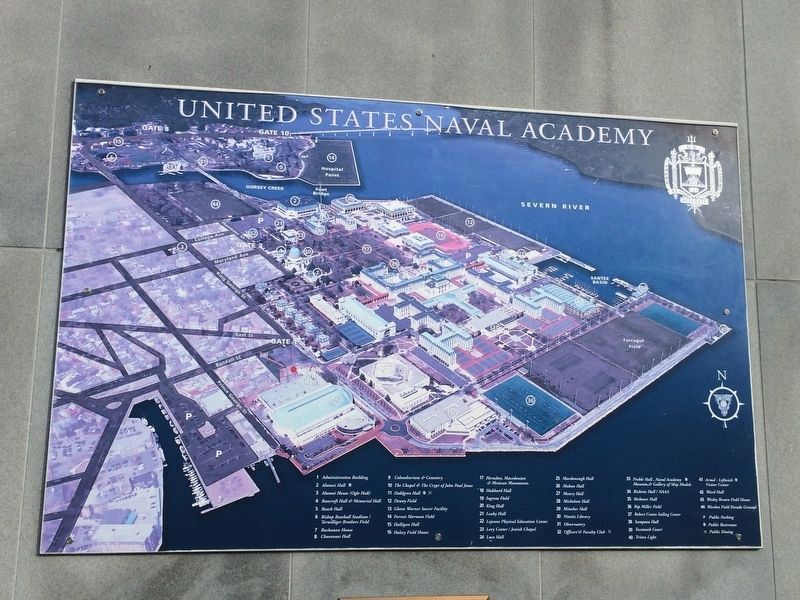United States Naval Academy Marker image. Click for full size.