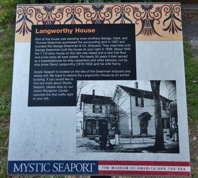 Langworthy House Marker image. Click for full size.