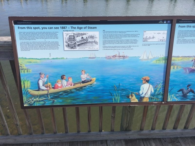 From this spot, you can see 1887 - The Age of Steam Marker. Click for full size. From this spot, you can see 1887 - The Age of Steam Marker image. Click for full size.