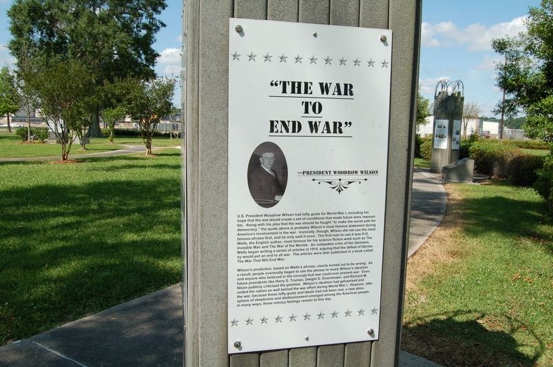 The War to End War Marker image. Click for full size.