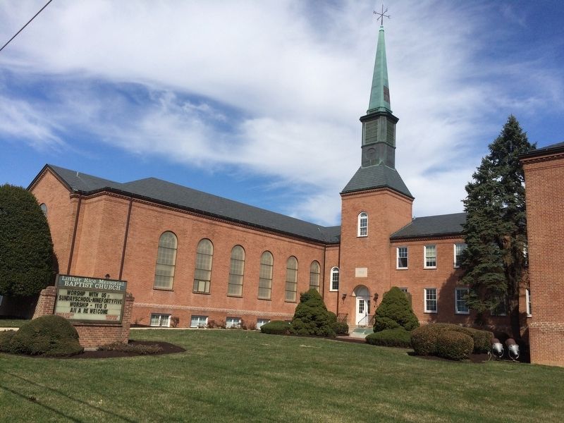 Luther Rice Memorial Baptist Church. Click for full size. Luther Rice Memorial Baptist Church image. Click for full size.