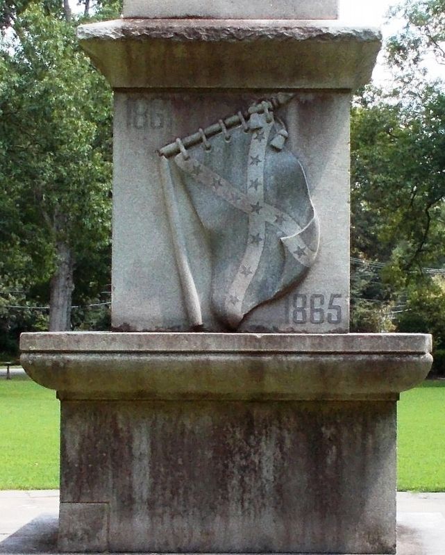 Detail of the Confederate Monument’s rear. image. Click for full size.