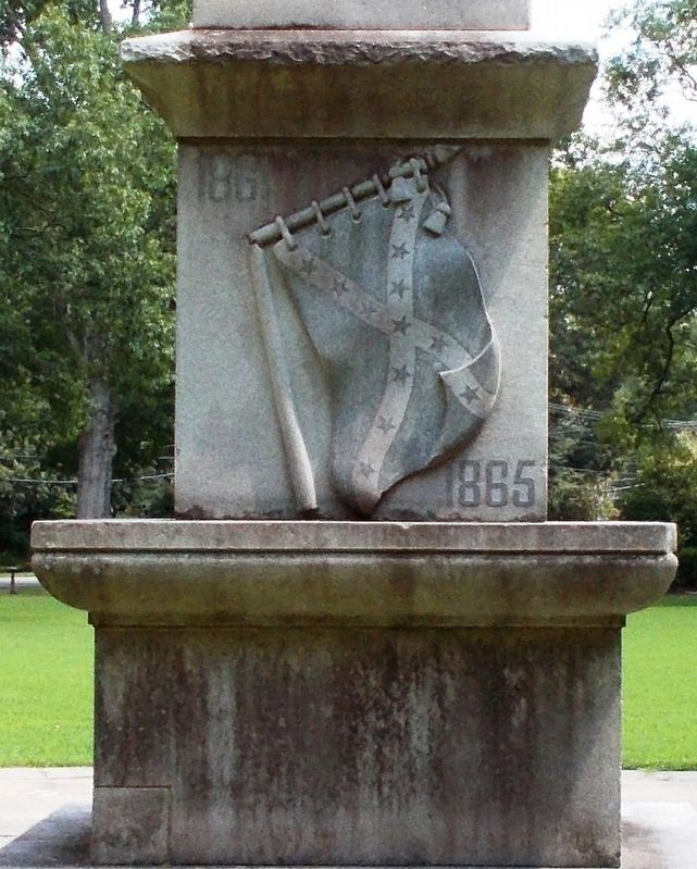 Detail of the Confederate Monument’s rear.. Click for full size. Detail of the Confederate Monument’s rear. image. Click for full size.