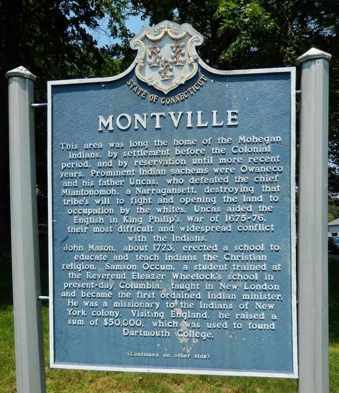 Montville Marker image. Click for full size.