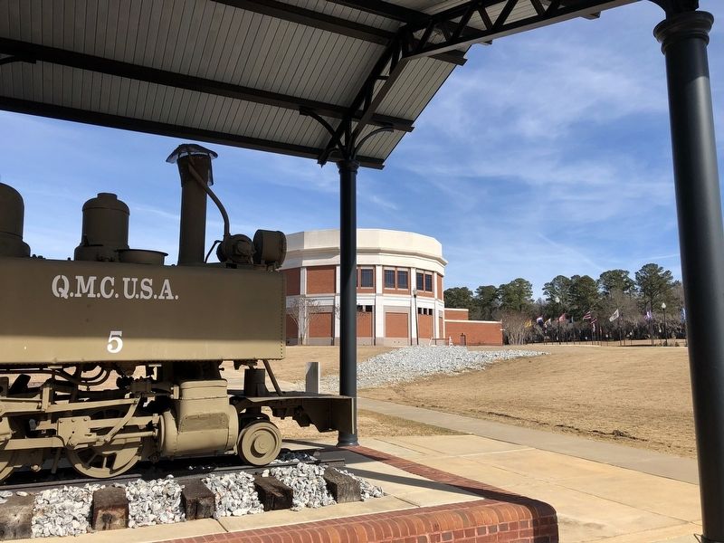 View from the "Chattahoochee Choo Choo" towards the National Infantry Museum.. Click for full size. View from the "Chattahoochee Choo Choo" towards the National Infantry Museum. image. Click for full size.