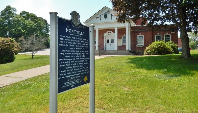 Montville Marker (<i>side 2; wide view</i>) image. Click for full size.