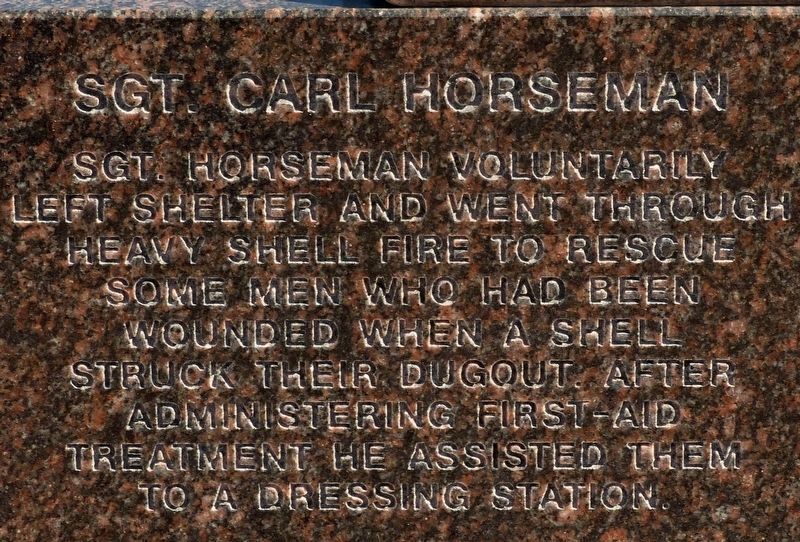 Sgt. Carl Horseman. Click for full size. Sgt. Carl Horseman image. Click for full size.