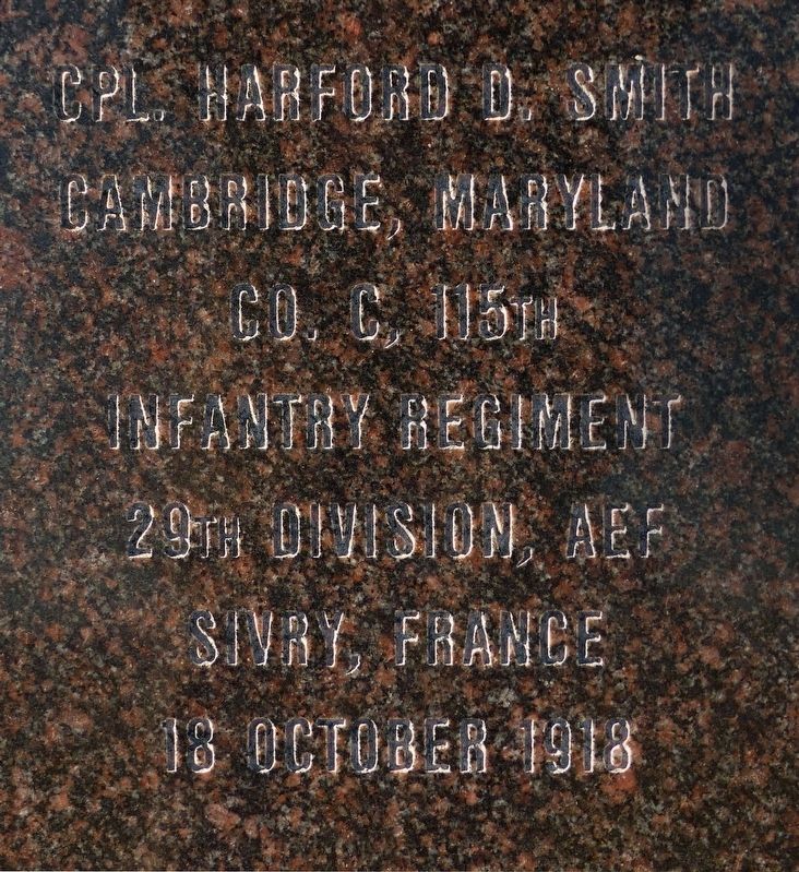 Cpl. Harford D. Smith. Click for full size. Cpl. Harford D. Smith image. Click for full size.