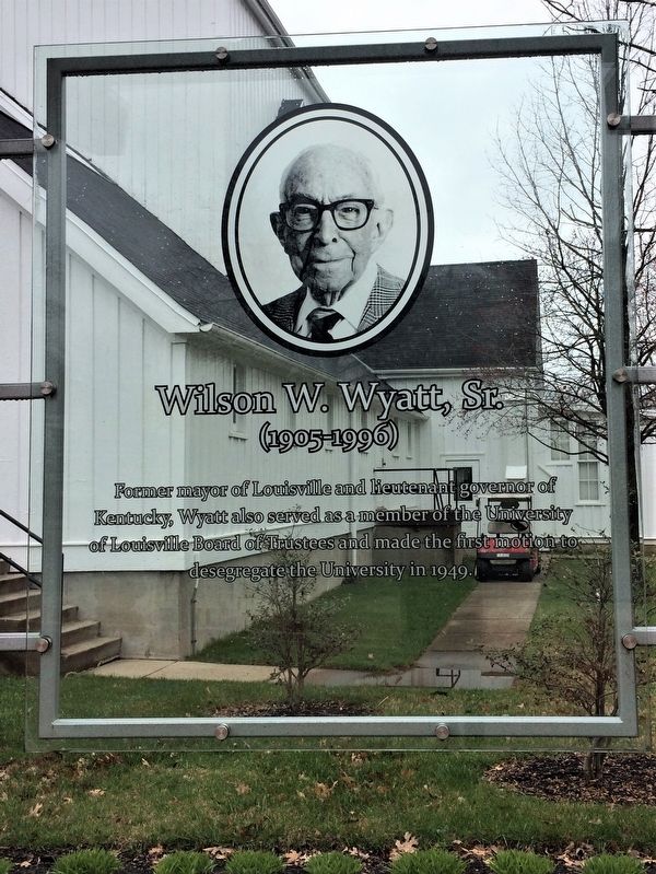 Wilson W. Wyatt, Sr. Marker image. Click for full size.