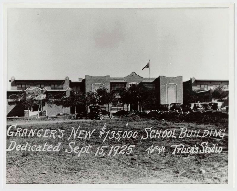 Granger High School, ca. 1925 image. Click for full size.